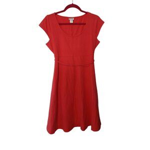 Motherhood Maternity Red Cap Sleeve Dress M